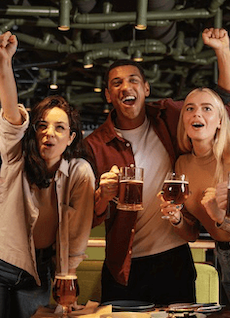A group of friends gathered around a table